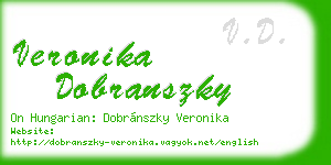 veronika dobranszky business card