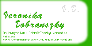 veronika dobranszky business card